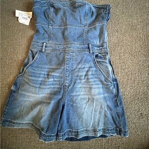 Denim Romper